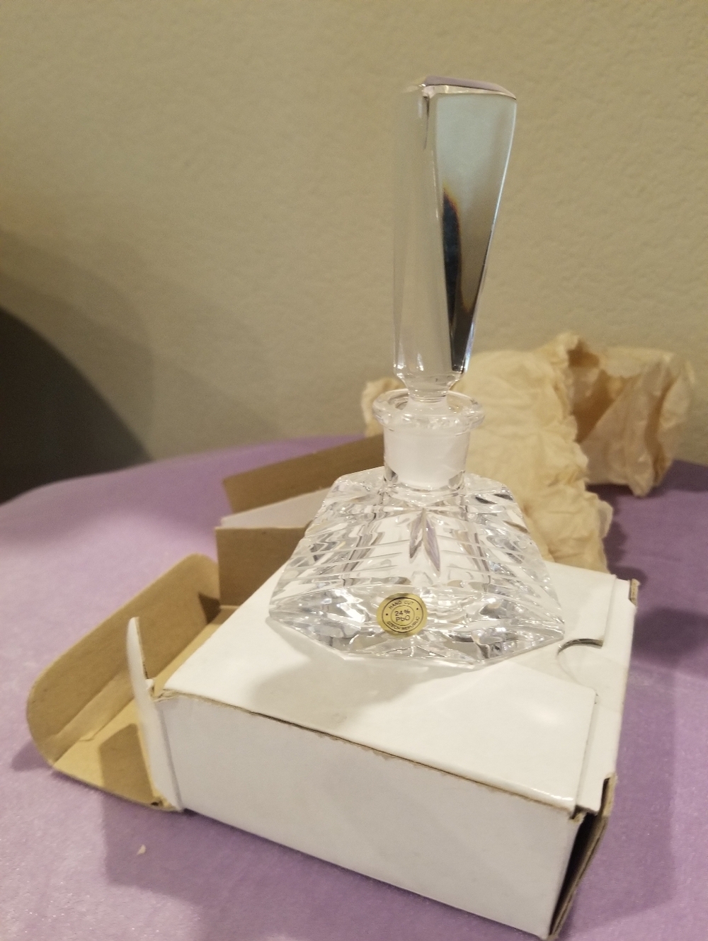 Crystal Perfume Container